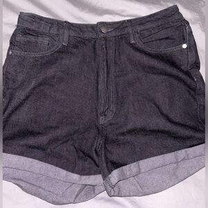 Women's Black Jean Shorts